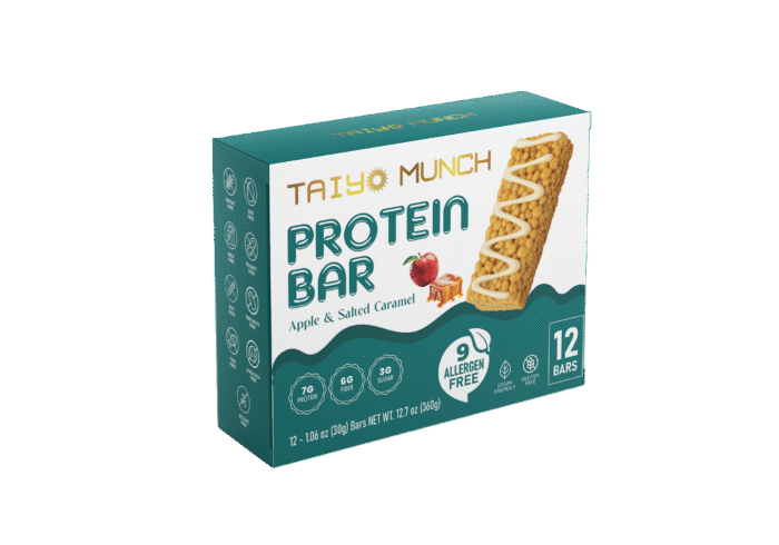 12-Pack Apple Caramel Protein Bars – Allergen Free