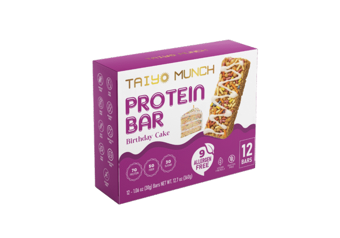 12-Pack Birthday Cake Protein Bars – Allergen Free